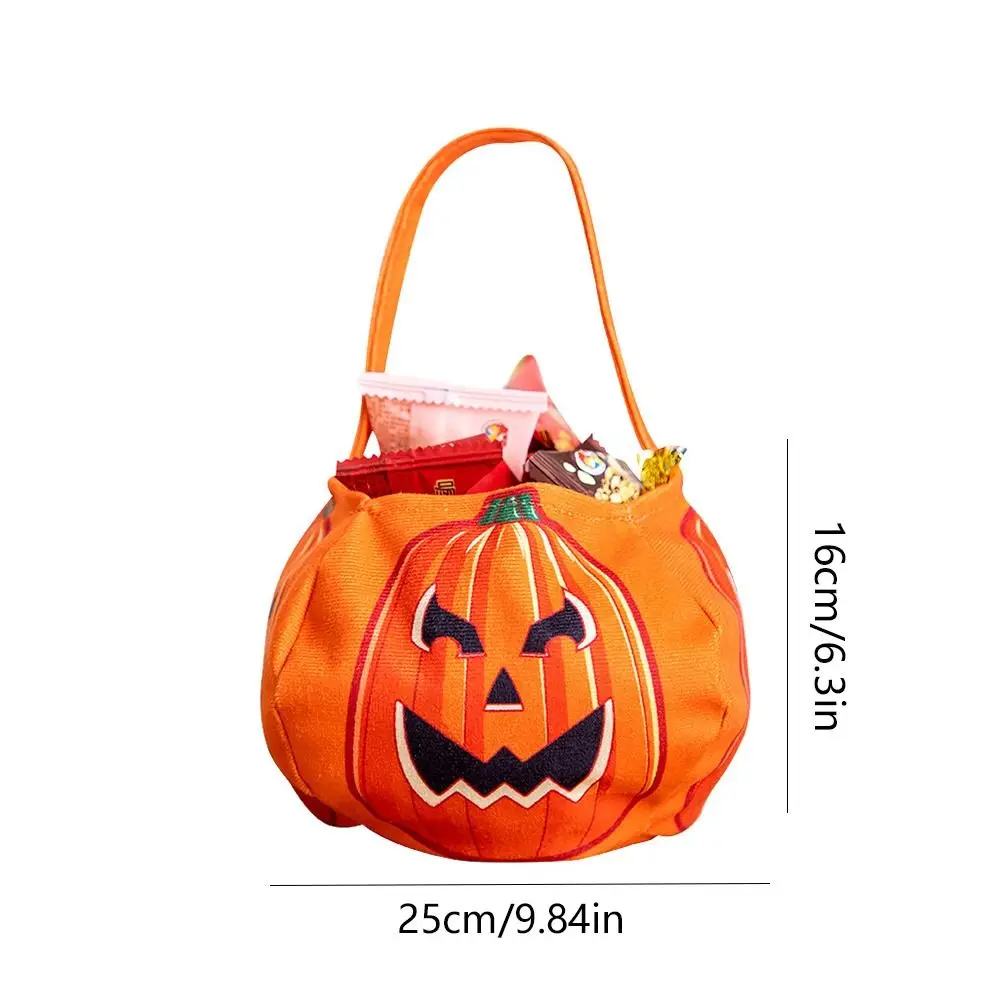 Bolsa de dulces de Halloween de tela creativa, bolsa de regalos de truco o trato, Cubo de dulces de calabaza, bolsas de mano, bolso de mano para niños