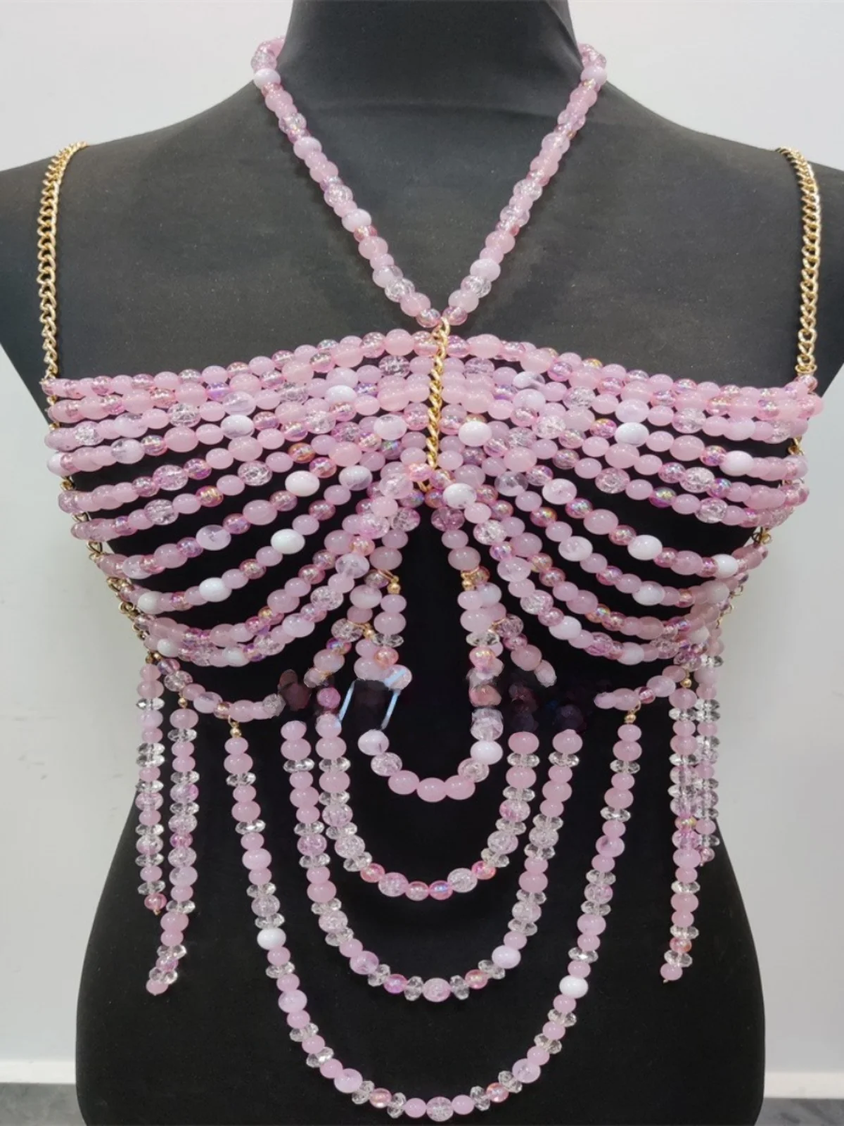 

Сексуальные розовые конфеты из бисера, ожерелье, трансграничное новое ювелирное изделие Sle Club Performance Ape, женские модные аксессуары, милая девушка Sle