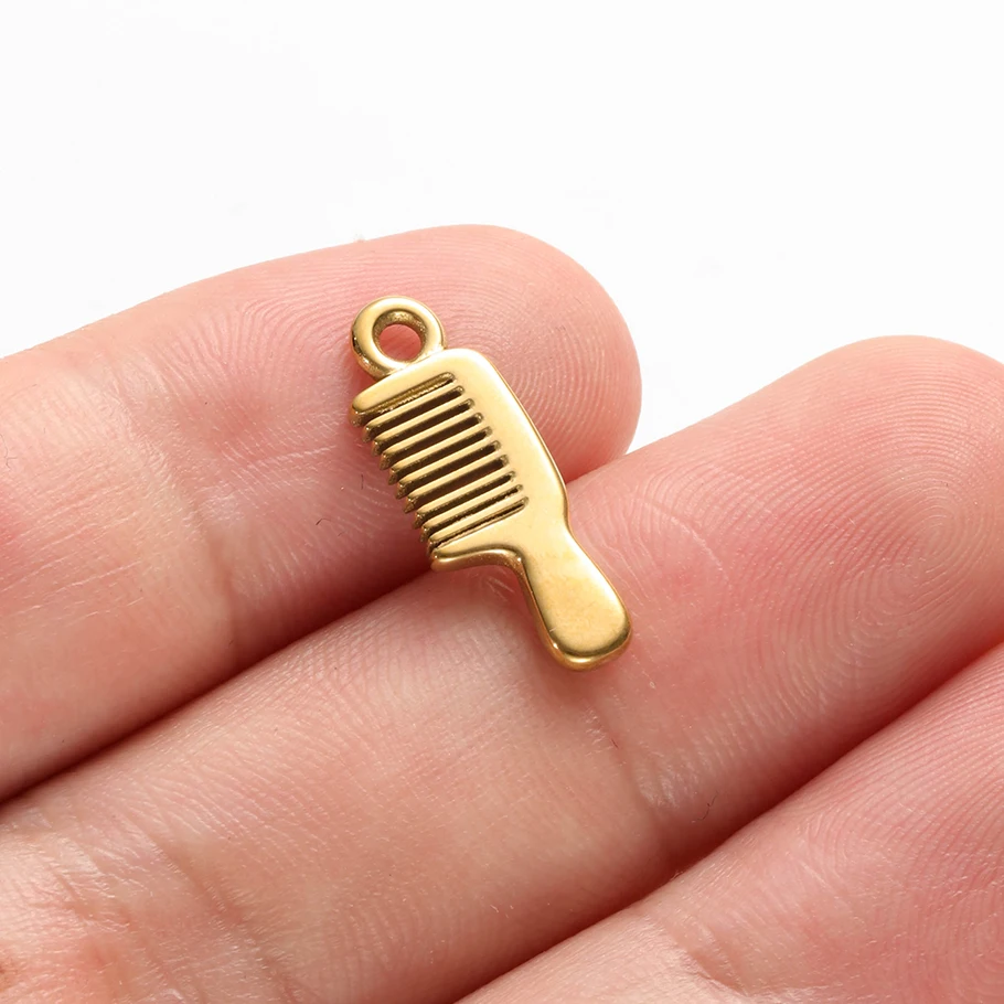5 Stück Glücksbringer-Anhänger aus Edelstahl mit Mädchen, Stern und Schleife für die Schmuckherstellung, niedliche Anhänger für Halsketten und Armbänder – Detail 14
