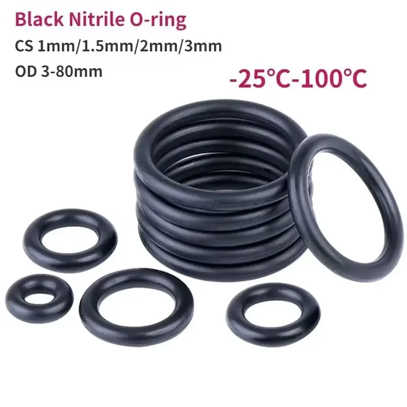 225pcs O-Ring Kit: Durable Rubber Seals for Automotive & Machinery, Ideal for Plumbing - Oil & Water Resistant, Assorted Sizes