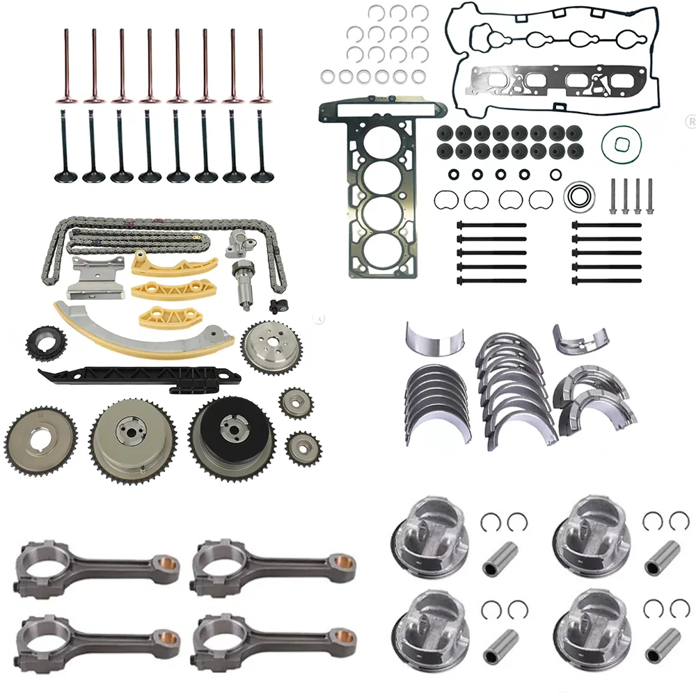 Engine Overhaul Rebuild Kit For Chevrolet Buick GMC Saturn Pontiac 2.2L 2.4L L4 Gas Ecotec LE5 LE9 LAF LEA 2006–2017
