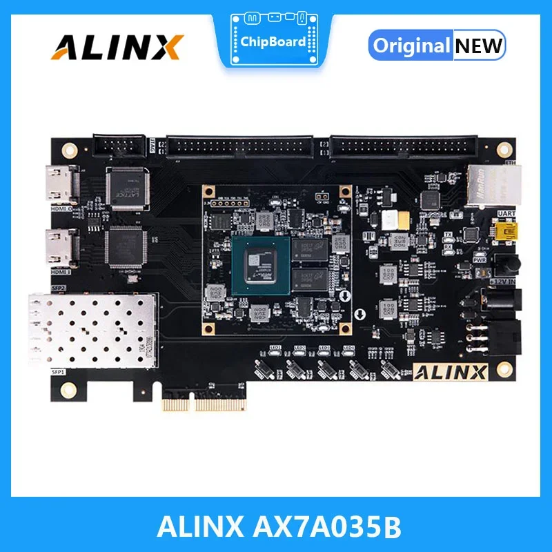 ALINX AX7A035B: XILINX Artix-7 XC7A35T FPGA Development Board A7 SoMs XC7A 35T SFP PCIe