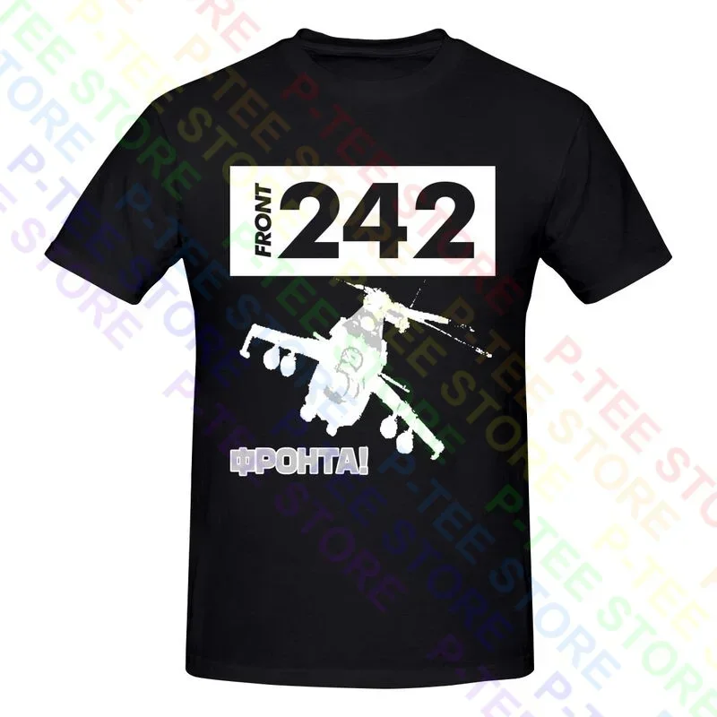 Front 242 Great Fronta! Helicopter Helicopter Ebm Fla Vac Covenant Shirt T-shirt Tee Soft Classic