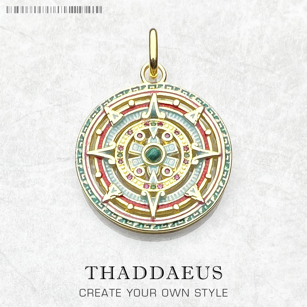 

Мифический ацтекский золотистый кулон, новые винтажные ювелирные изделия из серебра 925 пробы, аксессуары, мощный Волшебный подарок для женщин и мужчин