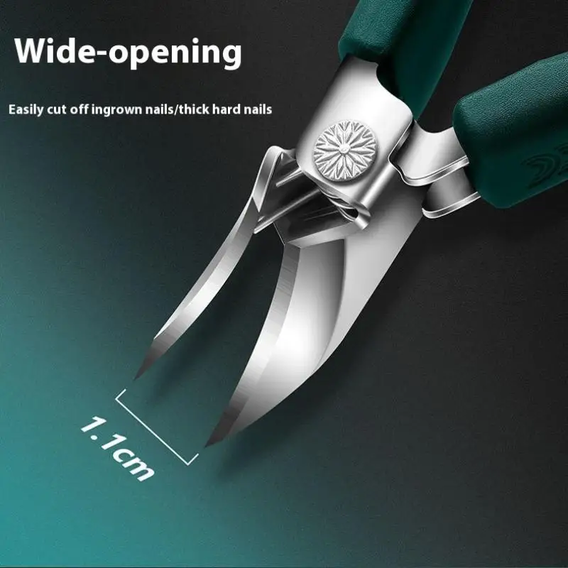 Super Slanted Pointed Nail Clippers Anti-Splash Thick Nail Clipper Toenail Pliers Nail Scissor Toenail Plier Nail Care Tools