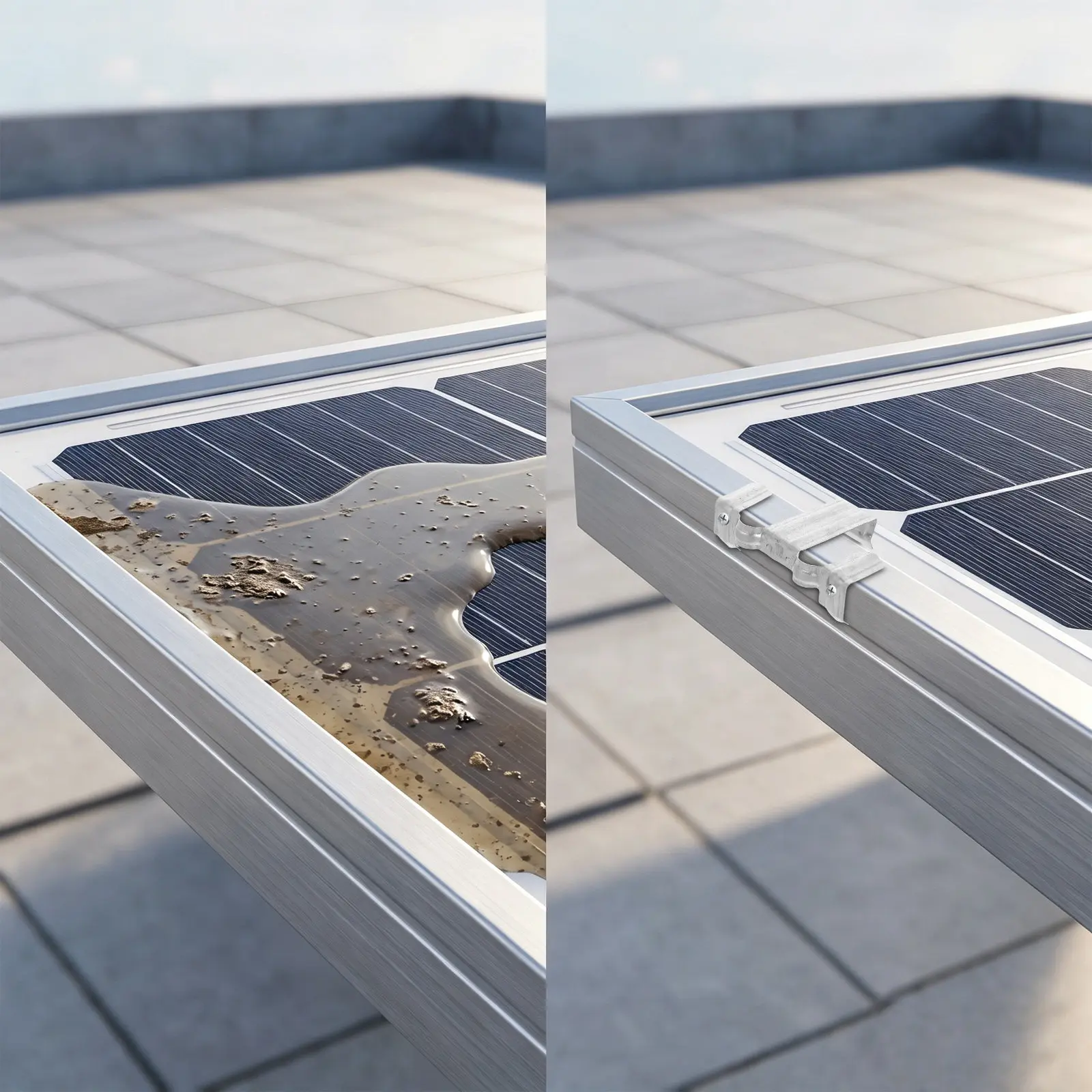 50Pcs Photovoltaic Panel Drainage Buckle 30Mm Stainless Steel Solar Panel Drain Bracket Solar Module Water Drain Clip