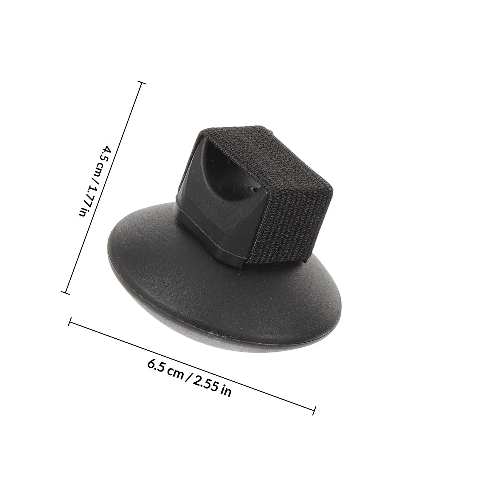 2Pcs Rhythm Finger Shakers Black Plastic Percussion Hand Motion Shakers Music Accompaniment for Guitar Ukulele Early Education
