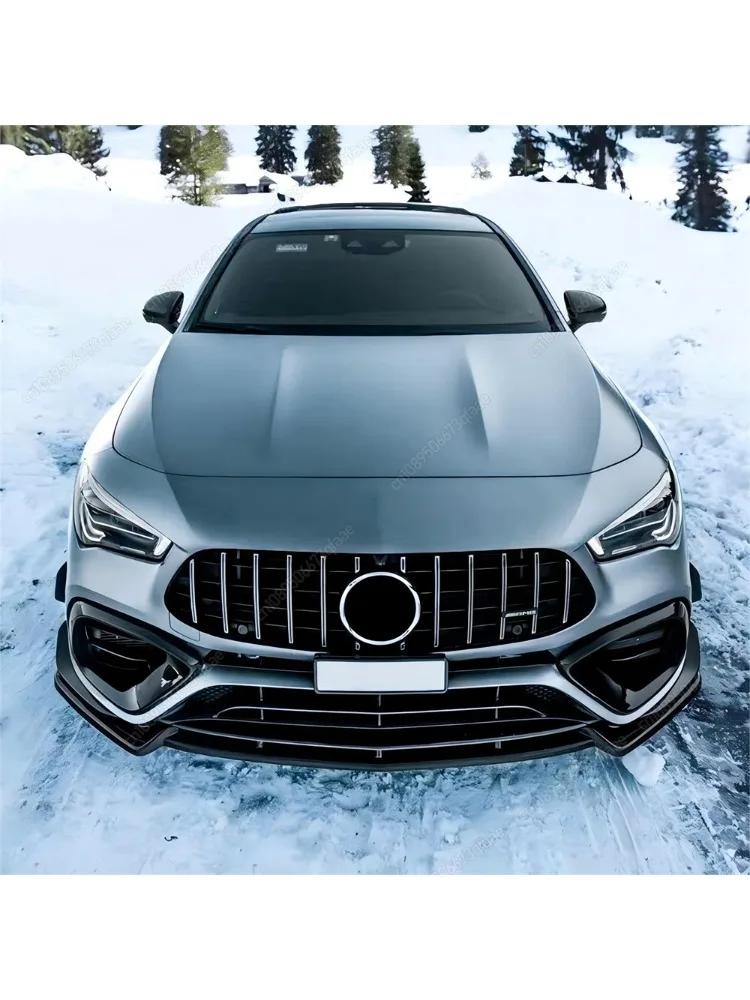 Maxton Style Front Bumper Lip Spoiler Splitter Diffuser Body Kits voor Mercedes Benz CLA Klasse C118 CLA45 AMG 2019-2024+ Tuning - afbeelding 2