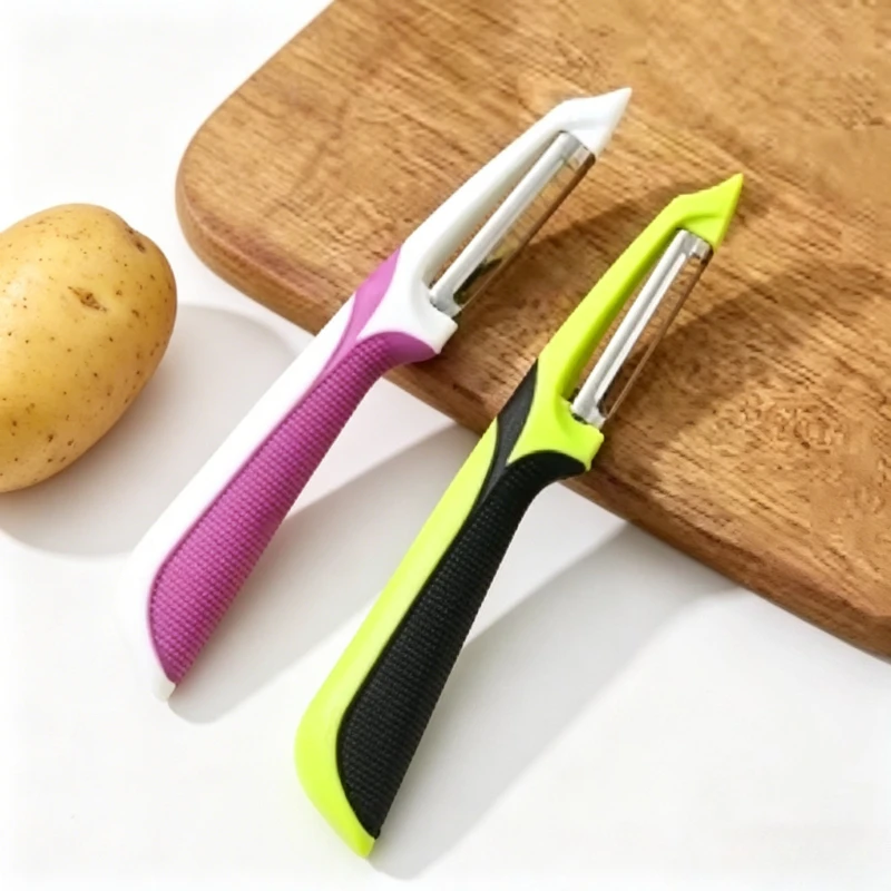 Premium Edelstahl Multifunktions-Schäler mit Rutschfestem Griff für Gemüse, Obst und Kartoffeln - Küchenzubehör