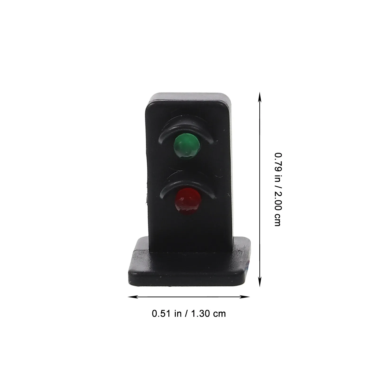 2Pcs Mini Sand Table DIY Signal Light Kids Train Traffic Signal Lamp Layout Decor Micro Landscape Lighting Ornament