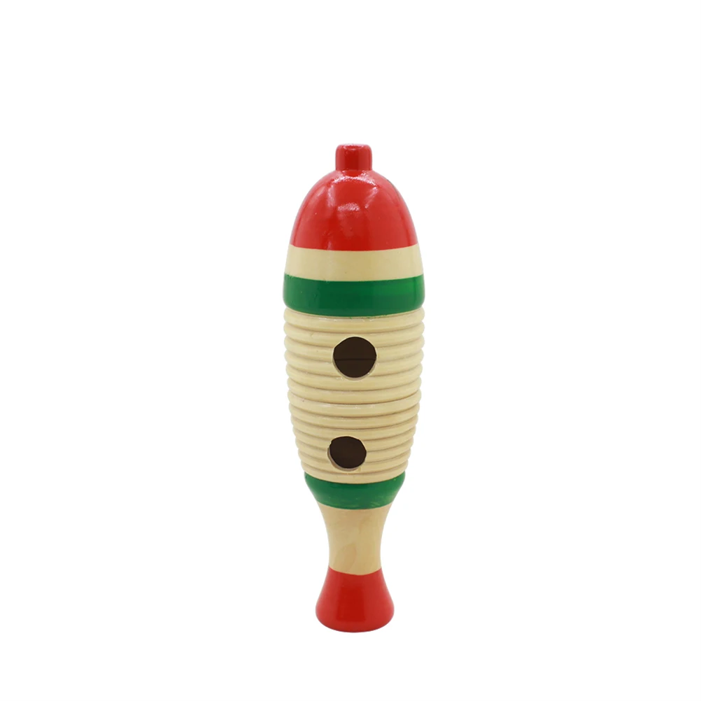 

1 Set Wooden Fish Percussion Burlywood Educational Musical Instrument Safe Wood Material Develops Listening