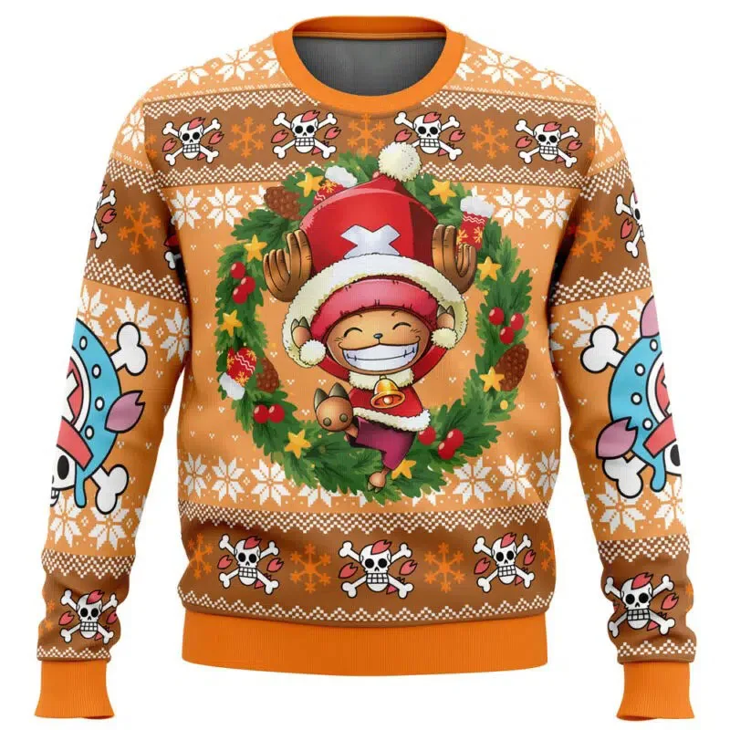 Tony Tony Chopper suéter de Navidad feo 2025 nueva moda hombres
