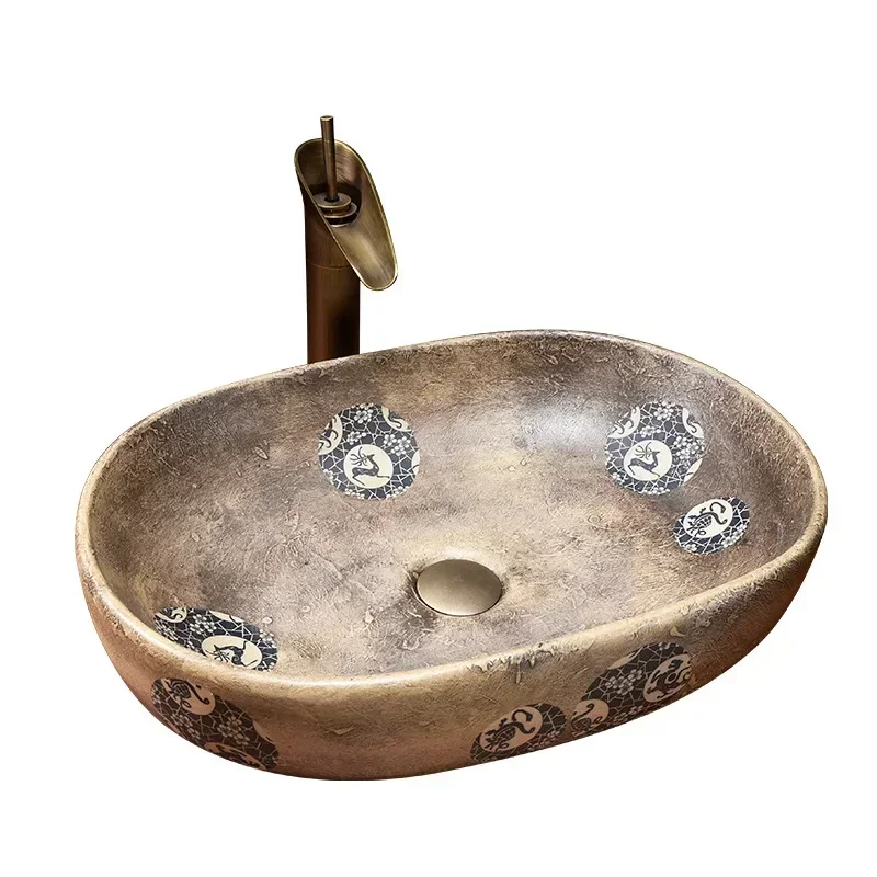 

Single Basin Ceramic Basin Bathroom Washbasin Household Sink