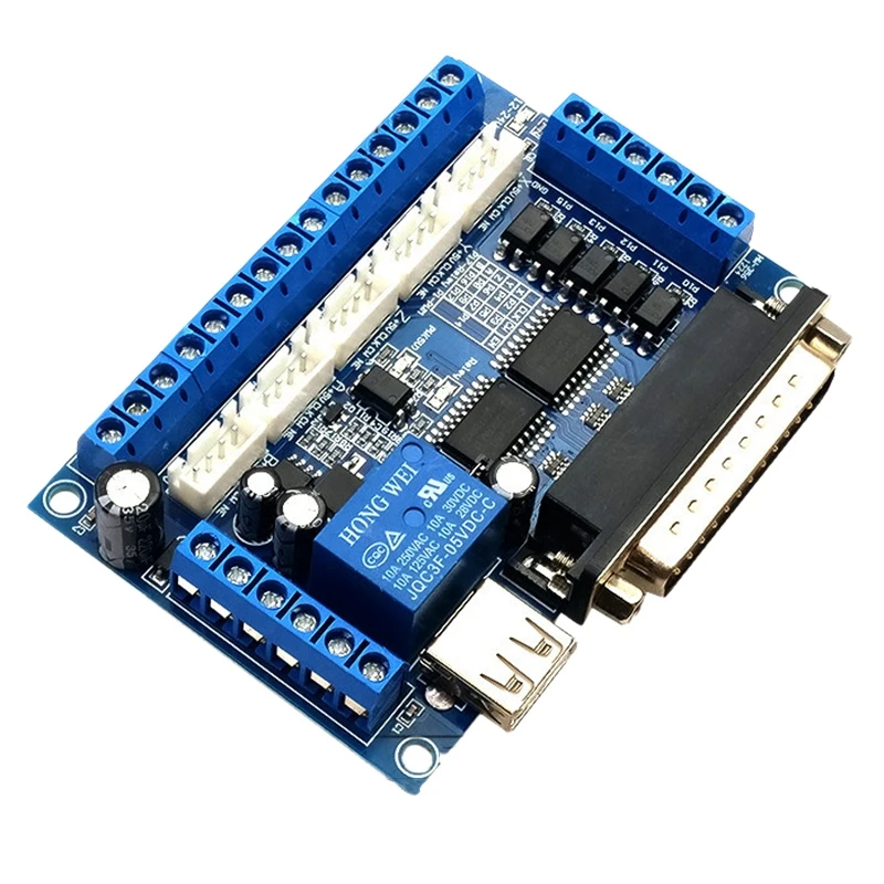 2025 Trend Driver Board MACH3 Engraving Machine 5 Axis CNC Breakout Board With Optical Coupler For Stepper Motor Drive Controlle