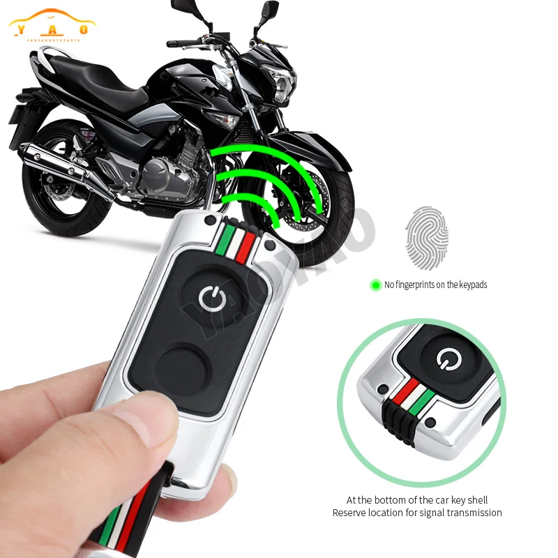 Alloy Motorcycle Key Case Cover For Yamaha Nmax NVX NVX155 QBIX AEROX XMAX XMAX300 JAUNS Key Holder Fob Keychain Car Accessories