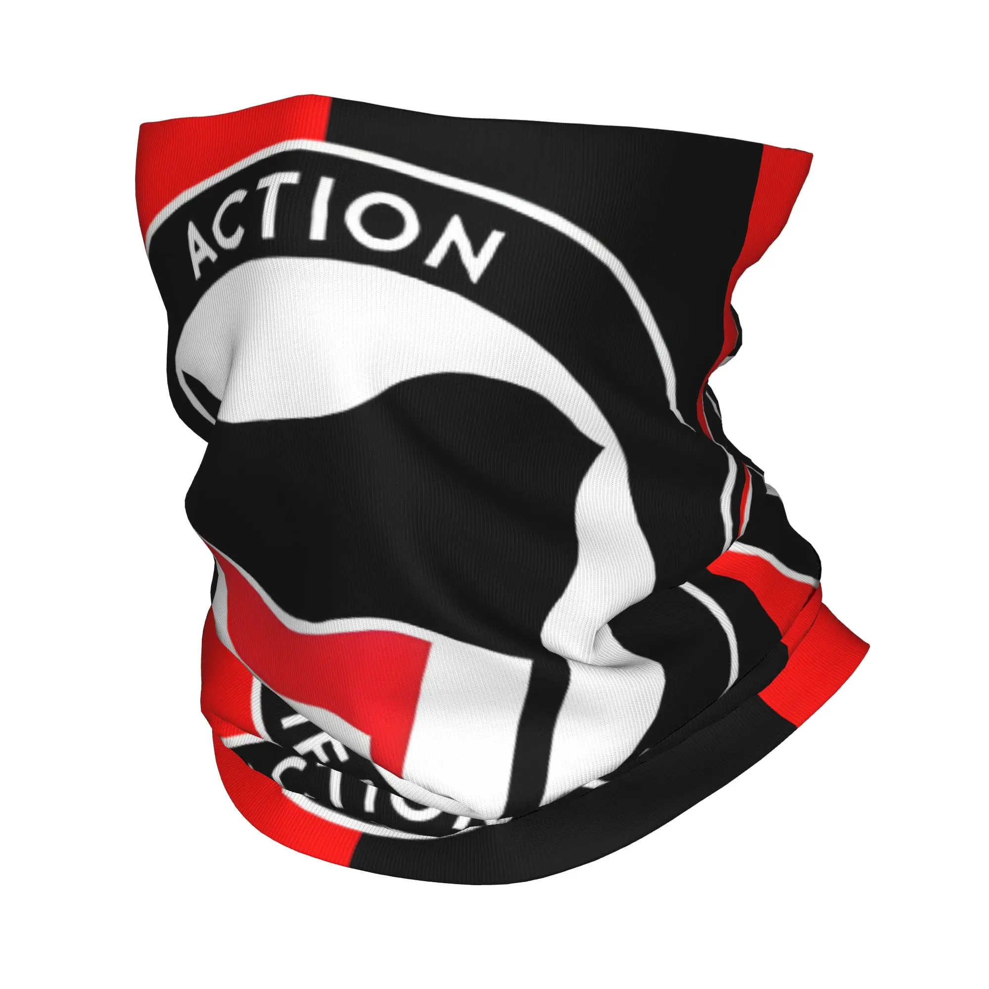 

Custom Antifa'ES Scist Action Anti Racism Flag Bandana Winter Neck Warmer Men Windproof Wrap Face Scarf for Ski Gaiter Headband