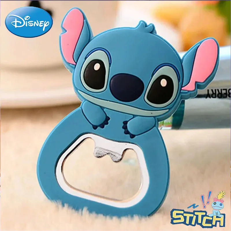 Disney Stitch apribottiglie Kawaii Lilo and Stitch periferiche Anime Cartoon frigo Magnet apribottiglie multifunzionale per birra