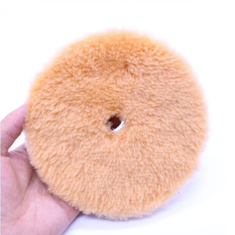 

5"/6" Wool Polishing Pad High Density Lambs Woollen Polish buffing Pad for Car Polisher