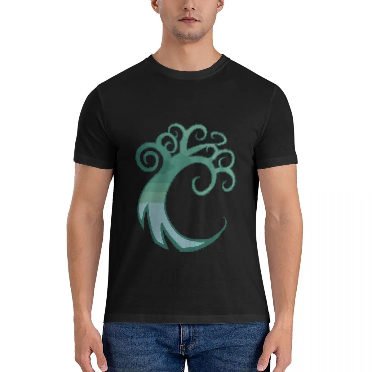 Мужская Базовая футболка с коротким рукавом Pixelart Simic Mix-MTG