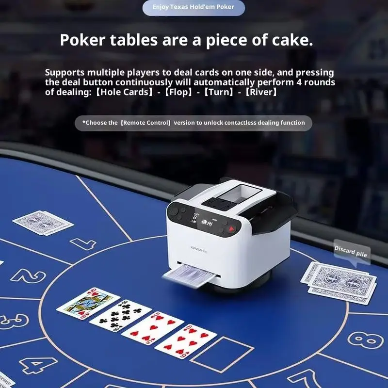 ACE 5 Texas Holdem Poker Card Shuffler Automatico Fast Claw Accessorio da gioco per casinò dal design speciale a forma di uovo per l'intrattenimento