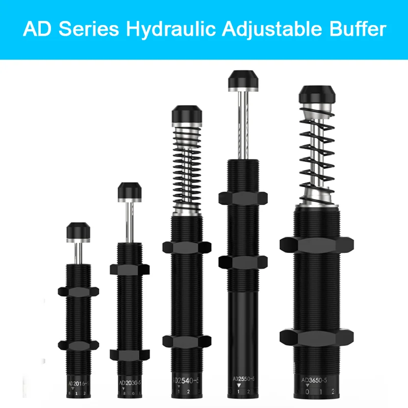 AD Series Hydraulic Adjustable Buffer Damper Stable Speed Shock-absorbing Cylinder Manipulator AD1410 AD1416 AD2025