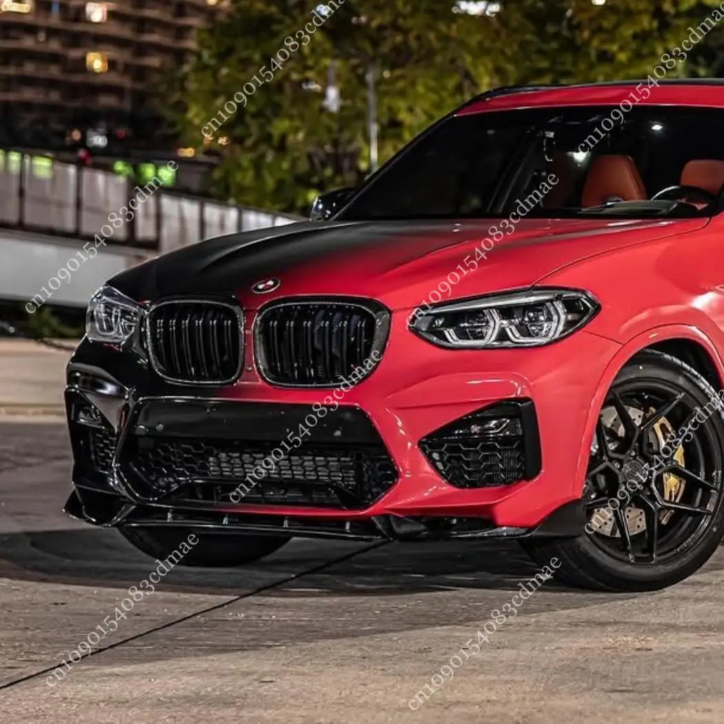 

Front Bumper Lip For BMW X3 M F97 X4 M F98 Competition Facelift 2021-2024 MP Style Guard Spoiler Splitter ABS Body Kits Tuning