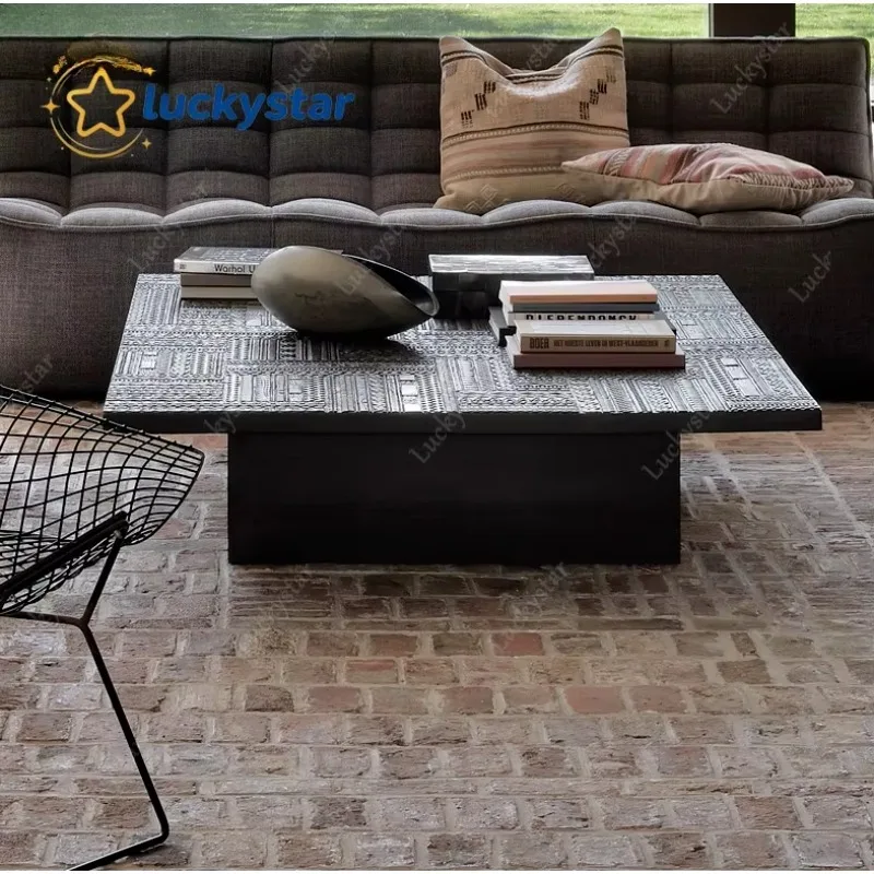 F Nordic wabi-sabi creative coffee table baking paint casual table