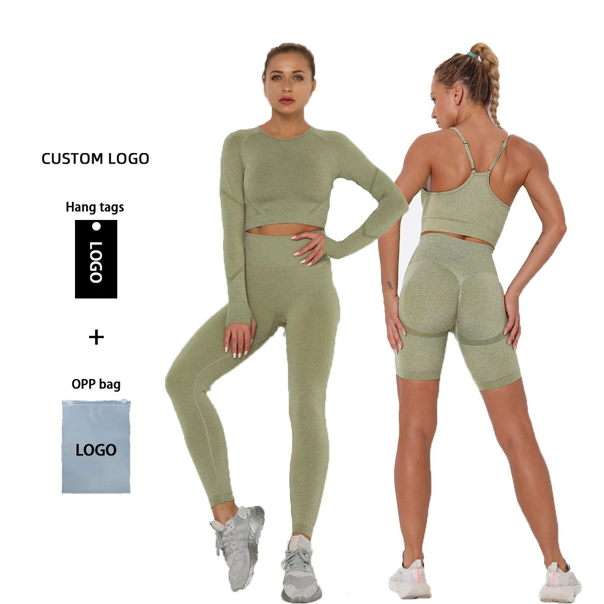 Plus Size Seamless Yoga Set Workout Clothes For Women High Support Sport Outfit Fitness Suit Women Tracksuit