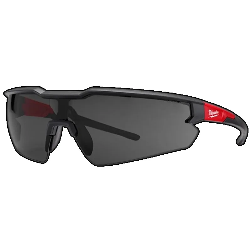 Milwaukee 48-73-2005A Tinted Safety Glasses, Grey Anti-Fog Anti-Scratch Protective Eyewear, Impact-Resistant Lightweight Goggles