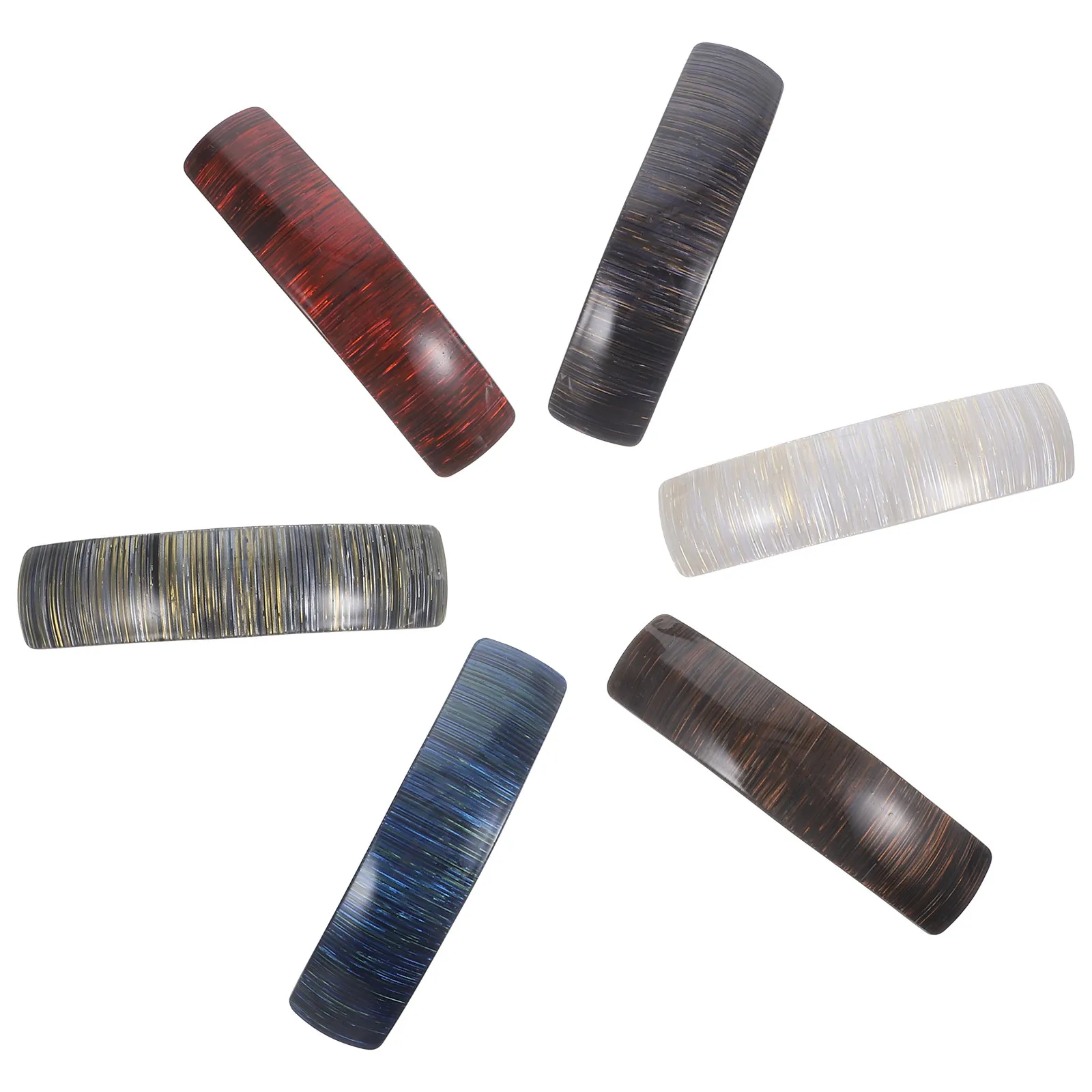 

Набор из 6 заколок для волос: металлические и акриловые аксессуары для женщин и девушек, элегантные декоративные зажимы для укладки, надежная фиксация на весь день