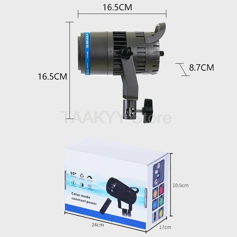 

40W Hairline Studio Light Video Shooting Lamp Fill 8FX Adjustable Color 2800K-7000K With Remote For Jewelry Photography Live