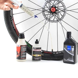 Road Bicycle Tubeless Sealant Injector Kit MTB Bike Vacuum Tire Liquid Syringe