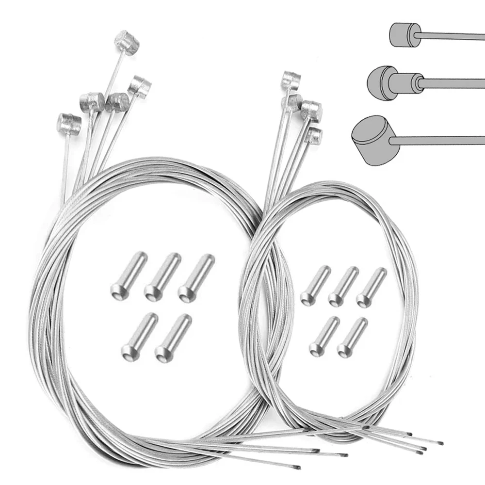 10PCS Stainless Steel MTB Mountain Road Bicycle Bike Derailleur Shift Brake Inner Cable Line Wire 2000mm 1700mm10pcs 2M