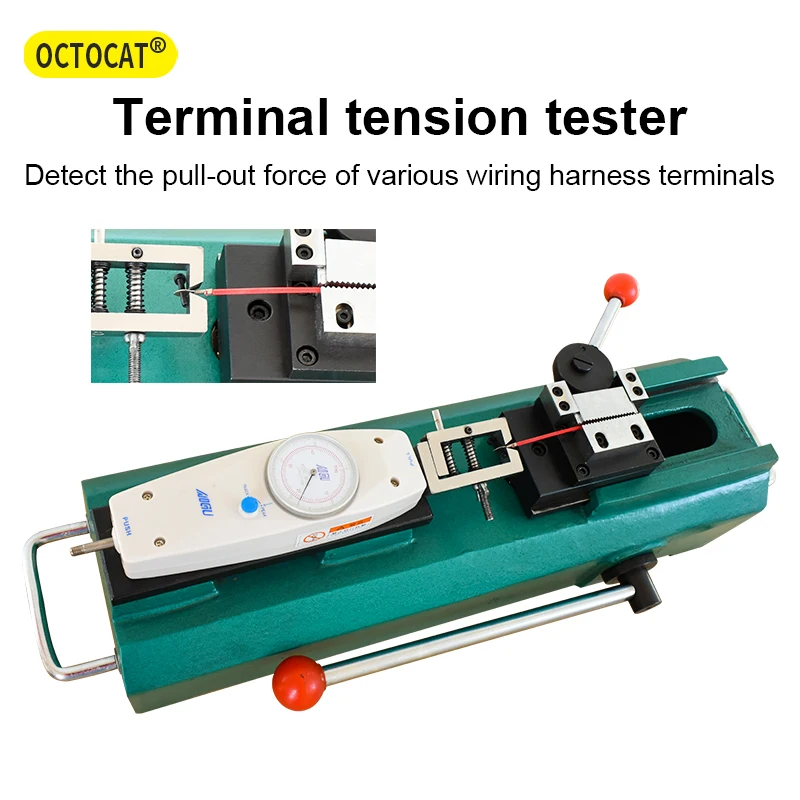 OCTOCAT 0-50kgf Manual Tensile Dynamometer, High Precision Php Terminal Wire Harness Terminal Inspection Machine Torque Meter