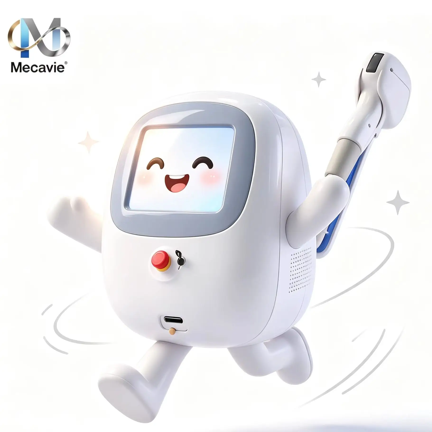 Desktop 5‑Wavelength Diode Laser Hair Remover 755‑1064nm Sapphire Ice Cold Painless Hair Removal System for Beauty Salon Spa Use