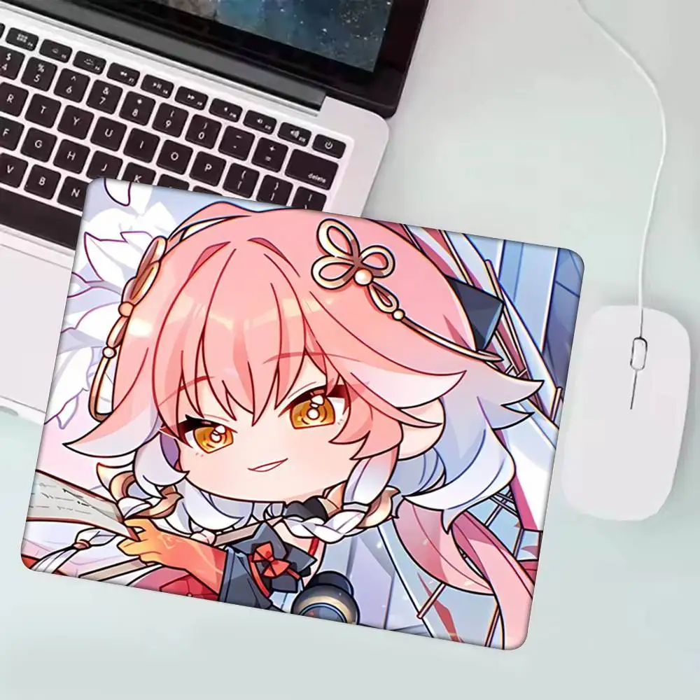 

Аниме игра Wuthering Waves мультфильм милый коврик для мыши C-changli маленький LockEdge для геймеров коврик для компьютерного стола противоскользящий резиновый