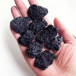 Natural Crystals Rough Lava Healing Stones Tektite Specimen Meteorite For Home Decoration Exorcise Evil Spirits