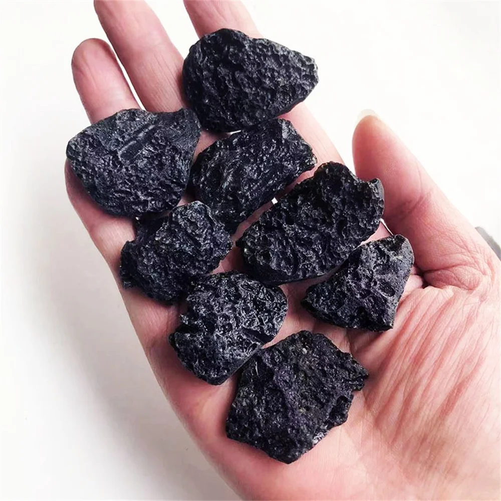 Natural  Crystals Rough Lava Healing Stones Tektite Specimen Meteorite For Home Decoration Exorcise Evil Spirits