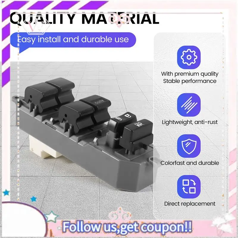 Top-Rated Front Side Master Power Window Switch For Toyota Corolla Camry RAV 4 84820-06100