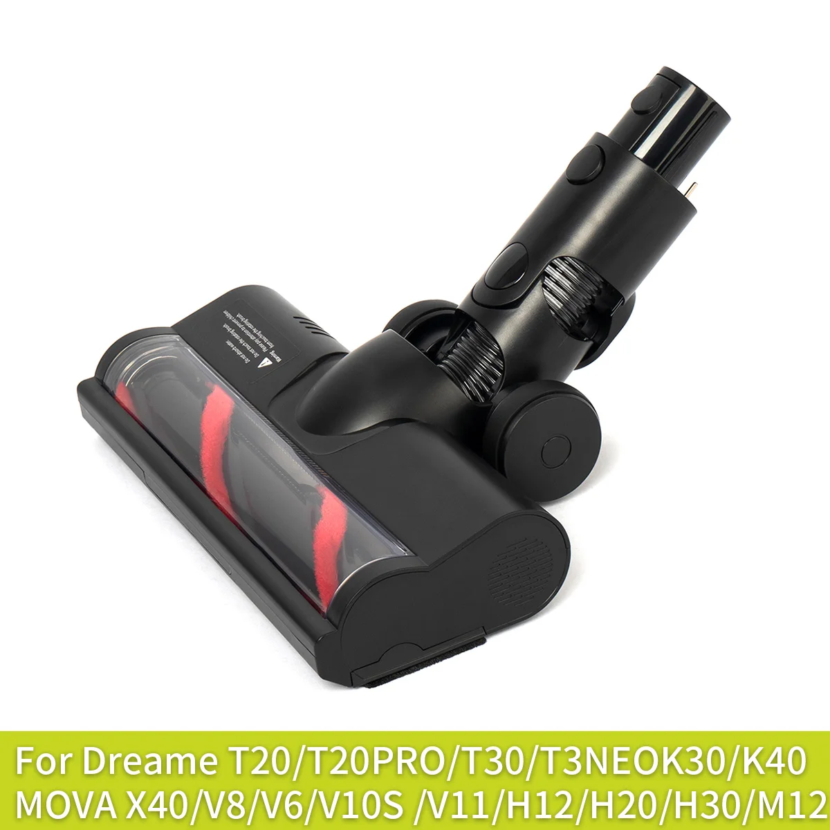 Tête de brosse électrique multi-surfaces Dreame R10 Pro noire pour aspirateur sans fil portatif T30 T30 NEO T20 Pro