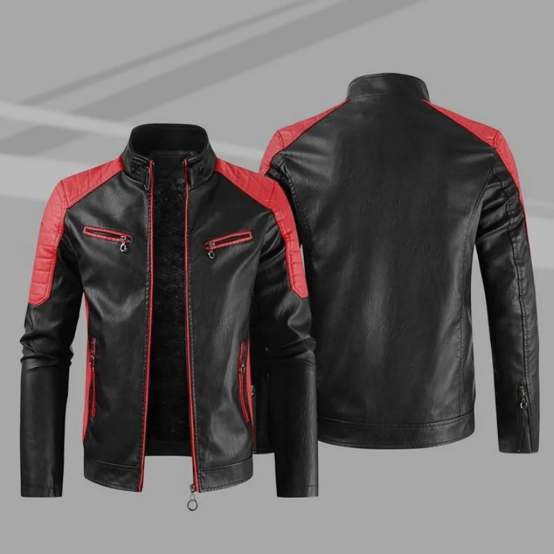 Chaqueta con cremallera para hombre, abrigo de cuero con logotipo Brp Can-am, moda para motocicleta, prendas de vestir, mantiene el calor, novedad de invierno, 2023