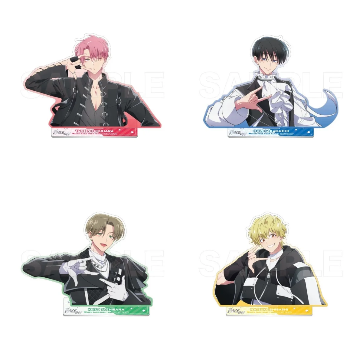 Classic 15cm Anime Tamon's B-Side Bookshelf Decoration High Definition Images Acrylic Stand Model Bookshelf Decoration Keychain