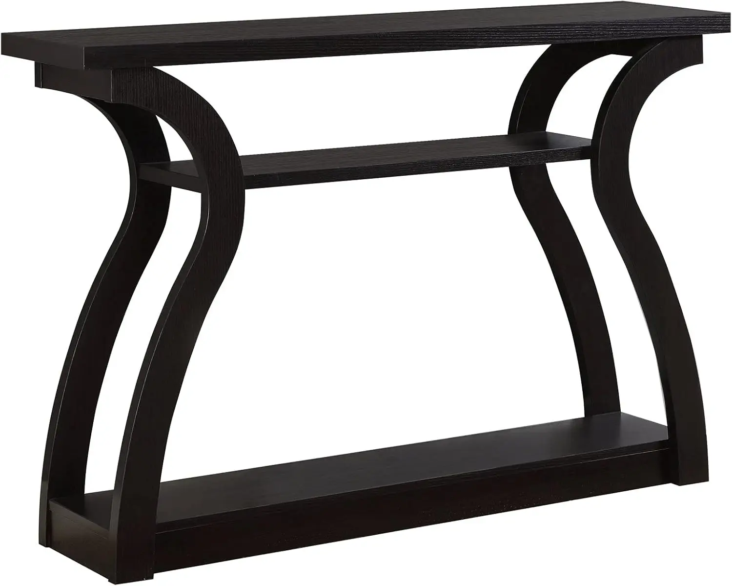 

Monarch Specialties 47" Console Table - Sleek and Modern Accent Table for Your Home (Cappuccino/Dark Brown/Espresso)