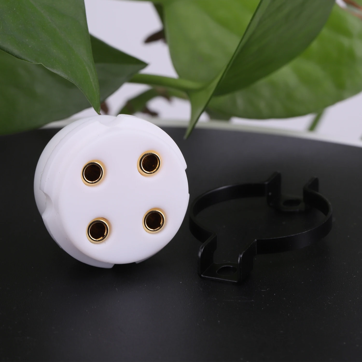 Eiz base de válvula de soquete de tubo de 4 pinos ptfe para elétrico ocidental we101d 216 205d amplificador de tubo de elétrons áudio vintage hifi