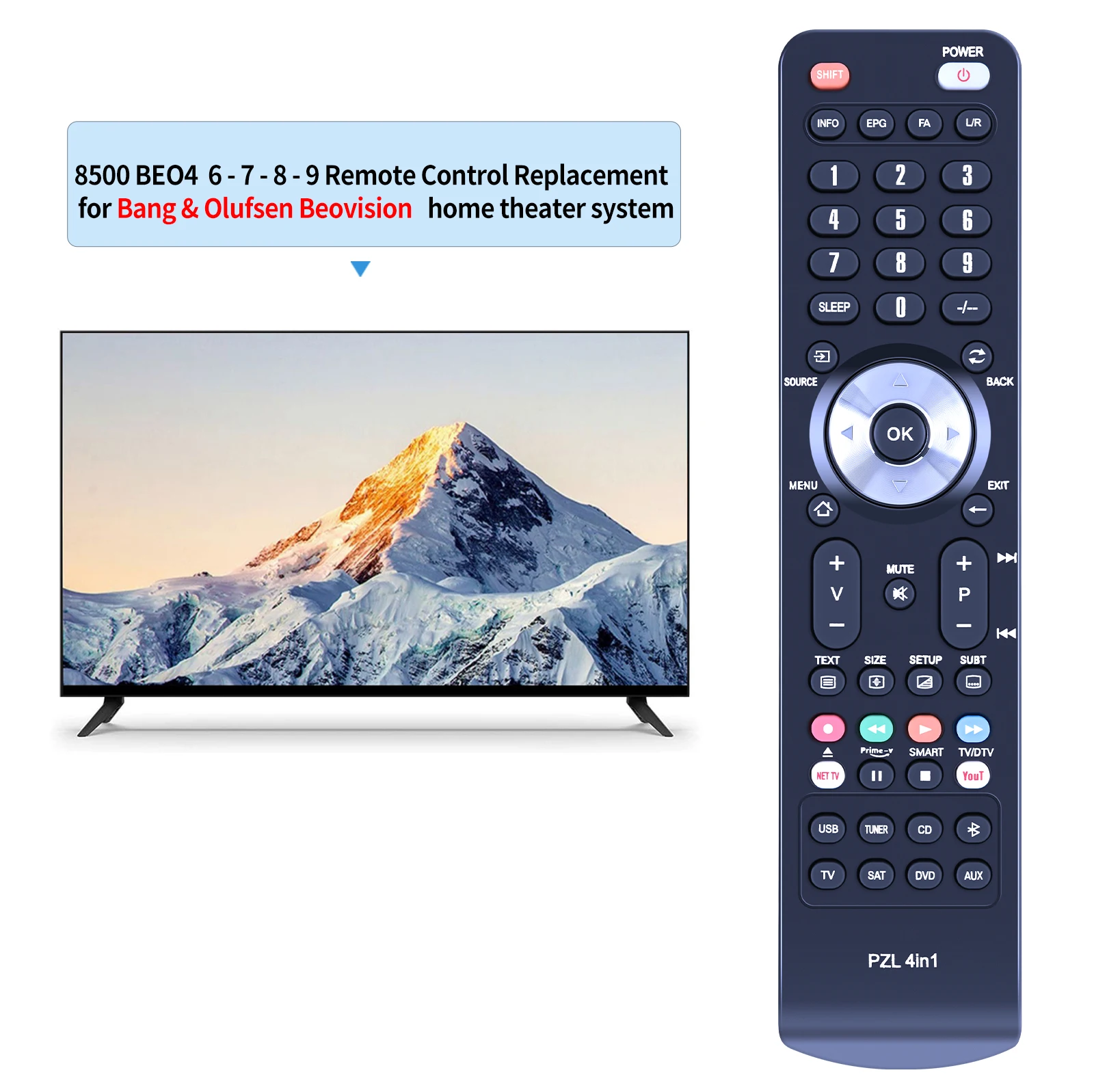 جهاز تحكم عن بعد لـ Bang & Olufsen Beo4 ، beofision 6 - 7 - 8-9 ، من beofision