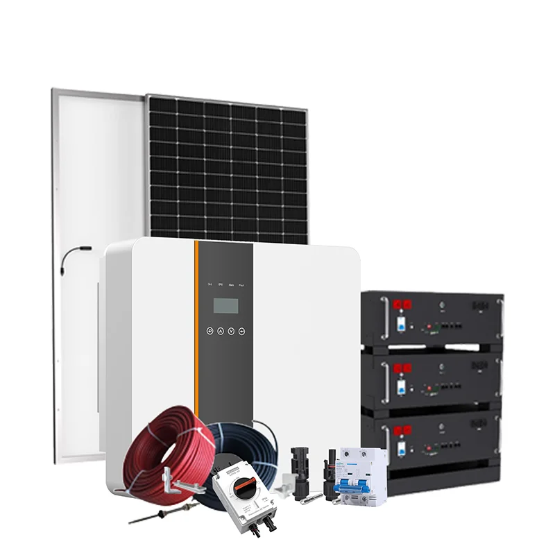 Home Solar Power Supply System 5Kw 6Kw 8Kw 10Kw Hybrid Solar Inverter with MPPT Controller 48V Lithium Ion Storage Battery