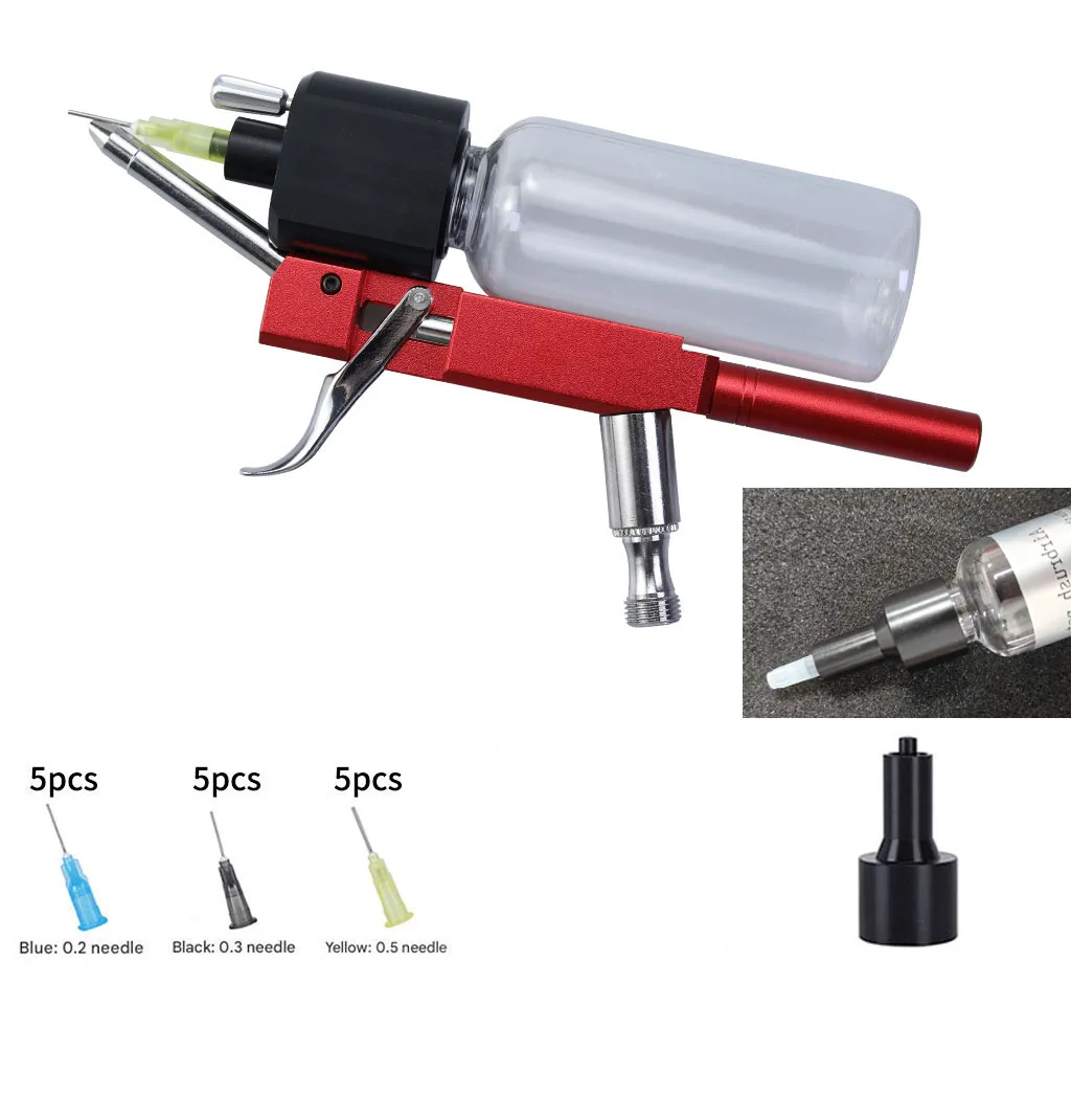 YD-MX116A No-Clean Airbrush-Set für Modellbemalung, Möbelrestaurierung, Make-up, Nagelkunst, Malerei, Tattoo-Farben auf Kuchen – Detail 8