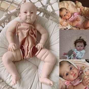 23 inch reborn doll kit Huxley soft vinyl reborn baby dolls accessories DIY doll parts kit Molde bebreborn reborn