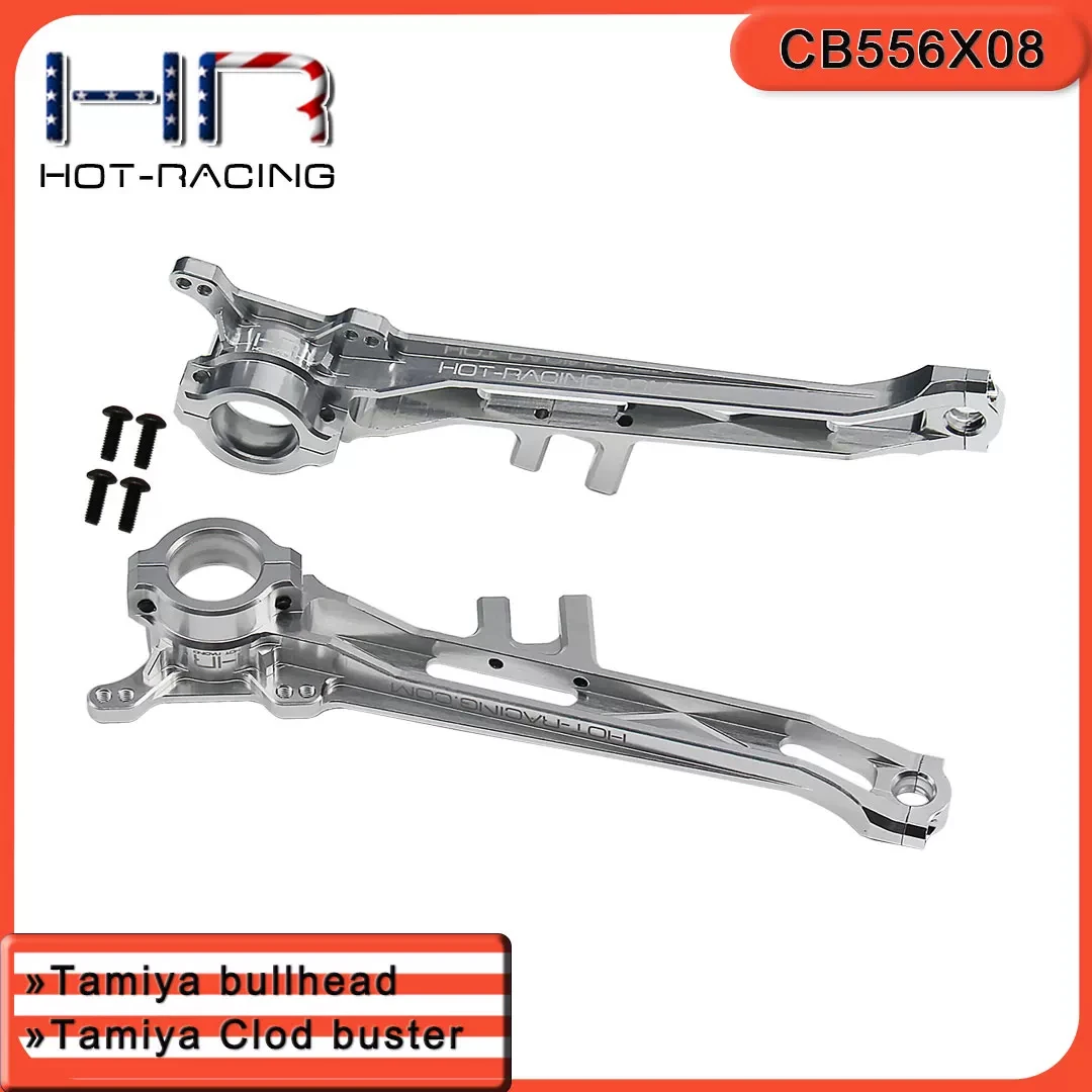 HOT RACING Alloy Lower Trailing Arms for Tamiya 1/10 Clod Buster Bullhead CB556X01 TAM0005295