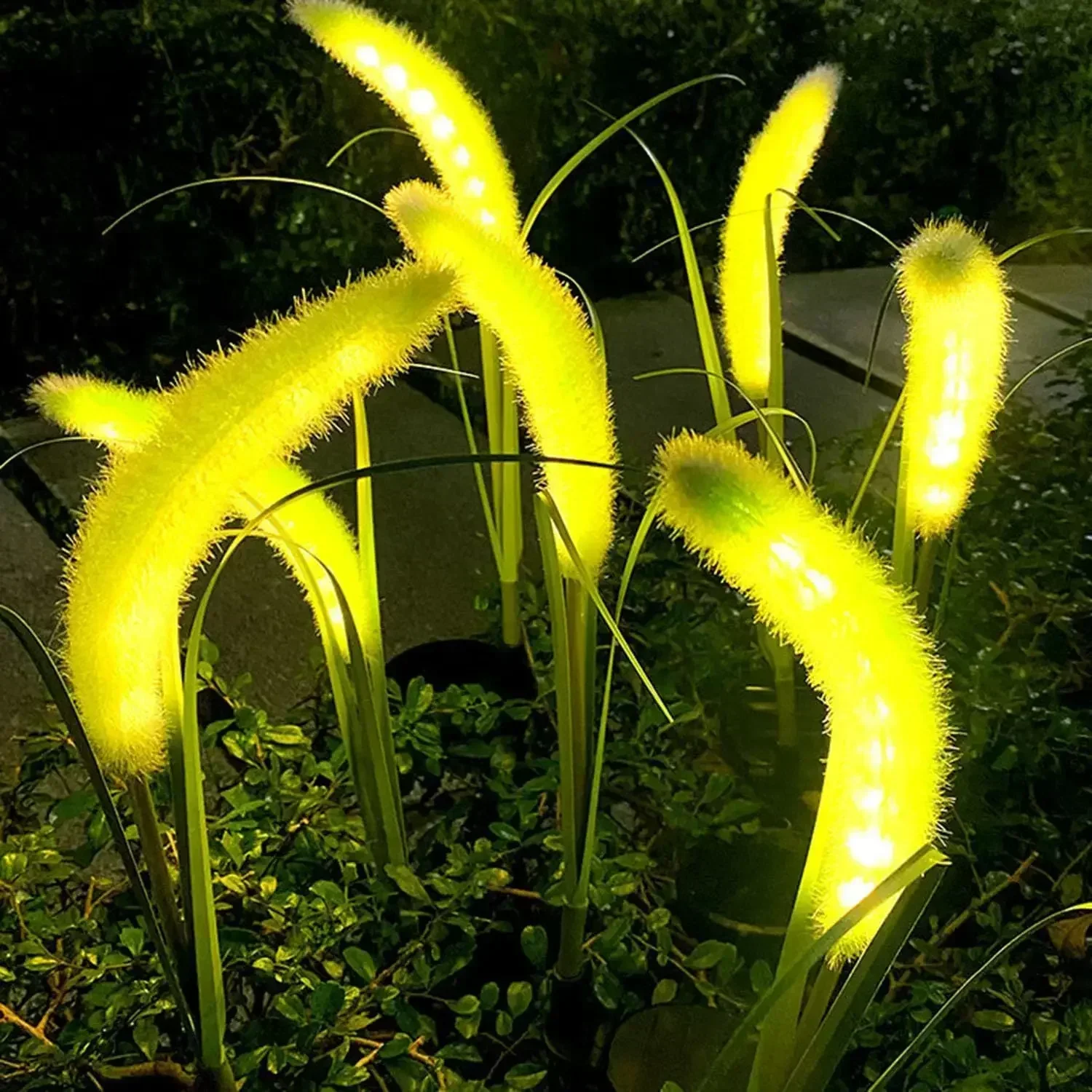 Setaria Viridis Garden Lawn Light Solar Powered LED Simulated Flower Outdoor Lamp Waterproof Decoration Courtyard Ground Lights